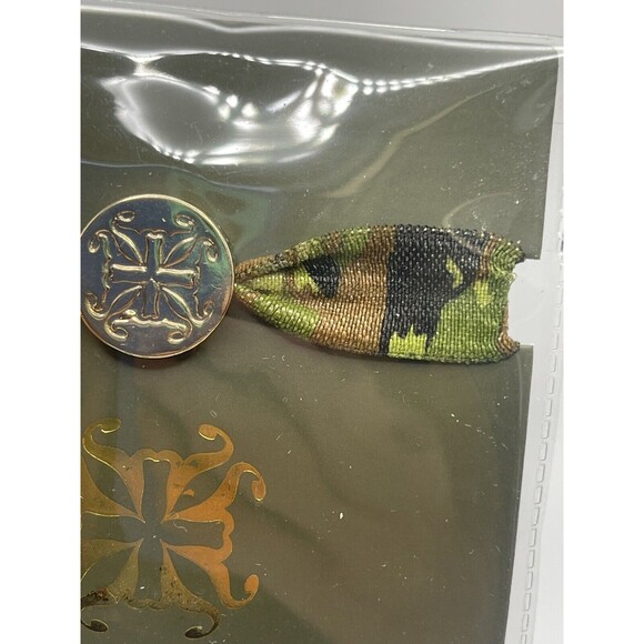 Rustic Cuff 2 Piece Set Stretch Hair Tie Or Bracelet Camo & Brown/Black New - Picture 3 of 6